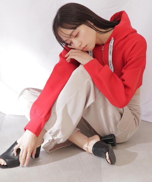 セール】◇ロゴジャガードテープパーカー（パーカー）｜JILL by JILL