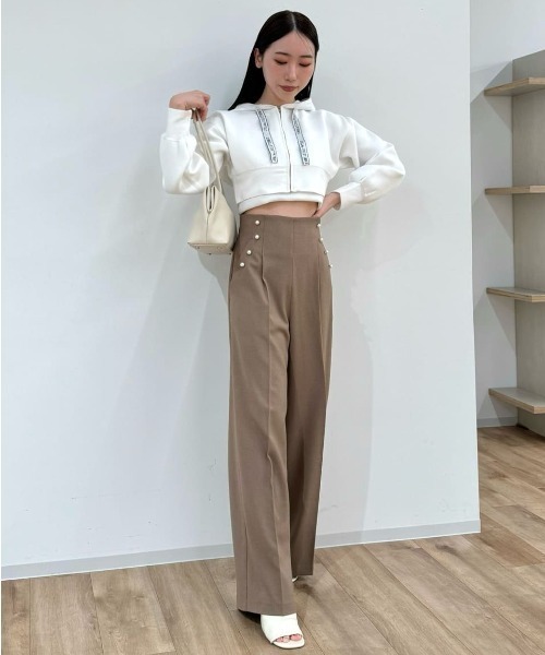 JILL by JILL STUART（ジルバイジルスチュアート）の「◇ロゴジャガードテープパーカー（パーカー・レディース・ブラック/ホワイト/ピンク/レッド・FREE）」の14枚目の写真