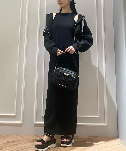 JILL by JILL STUART（ジルバイジルスチュアート）の「◇ロゴジャガードテープパーカー（パーカー・レディース・ブラック/ホワイト/ピンク/レッド・FREE）」の10枚目の写真