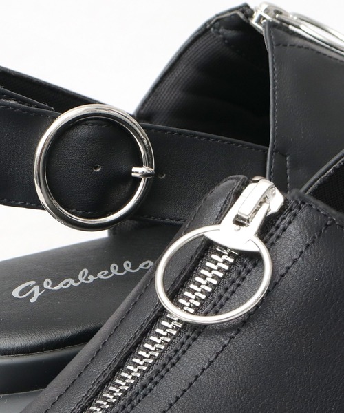 glabella（グラベラ）の「厚底 フロントジップ パデッド ストラップサンダル（サンダル・メンズ・ブラック・S/M/L）」の21枚目の写真