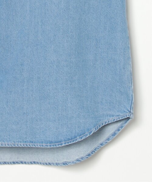 NO NEED(ノーニード)の「袖刺繍 オーバーフィットデニムシャツ(シャツ/ブラウス・メンズ・グレー/ブラック/スカイブルー・M/L)」の12枚目の写真