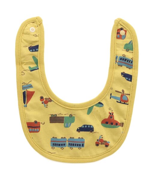 BREEZE（ブリーズ）の「総柄リバーシブルスタイ　マイファーストブリーズ（スタイ/よだれかけ・キッズ・アイボリー/ブルー/グレー/レモンイエロー/オフホワイト/ターコイズブルー/ブラウン/グリーン/ピンク/レインボー/チャコール/チェック/ミント/オレンジ/イエロー・80）」の10枚目の写真