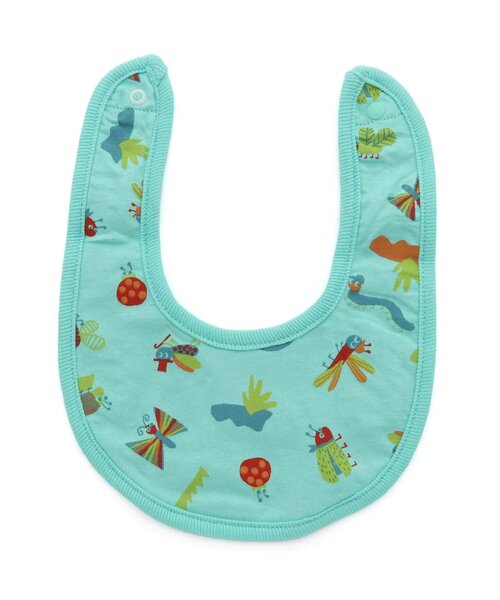 BREEZE（ブリーズ）の「総柄リバーシブルスタイ　マイファーストブリーズ（スタイ/よだれかけ・キッズ・アイボリー/ブルー/グレー/レモンイエロー/オフホワイト/ターコイズブルー/ブラウン/グリーン/ピンク/レインボー/チャコール/チェック/ミント/オレンジ/イエロー・80）」の14枚目の写真