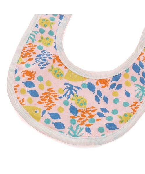 BREEZE（ブリーズ）の「総柄リバーシブルスタイ　マイファーストブリーズ（スタイ/よだれかけ・キッズ・アイボリー/ブルー/グレー/レモンイエロー/オフホワイト/ターコイズブルー/ブラウン/グリーン/ピンク/レインボー/チャコール/チェック/ミント/オレンジ/イエロー・80）」の16枚目の写真