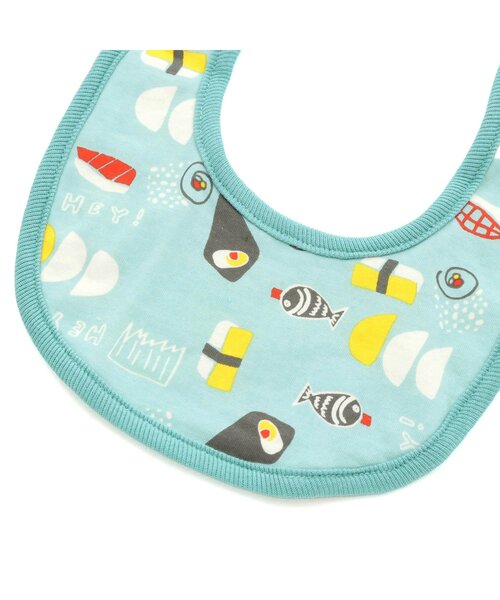 BREEZE（ブリーズ）の「総柄リバーシブルスタイ　マイファーストブリーズ（スタイ/よだれかけ・キッズ・アイボリー/ブルー/グレー/レモンイエロー/オフホワイト/ターコイズブルー/ブラウン/グリーン/ピンク/レインボー/チャコール/チェック/ミント/オレンジ/イエロー・80）」の17枚目の写真