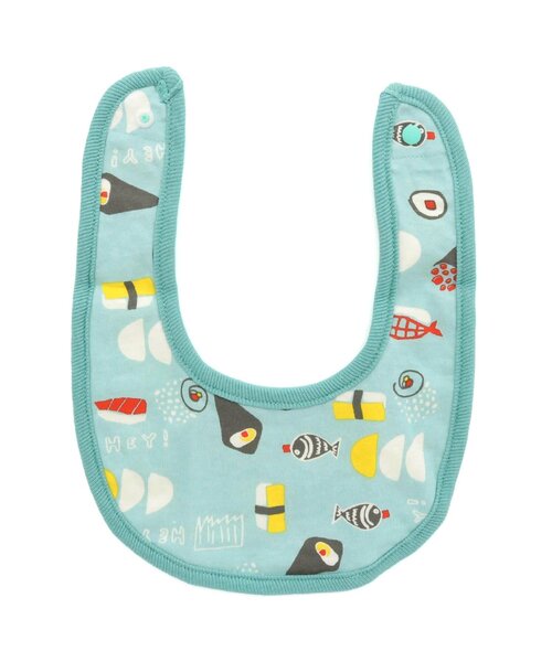 BREEZE（ブリーズ）の「総柄リバーシブルスタイ　マイファーストブリーズ（スタイ/よだれかけ・キッズ・アイボリー/ブルー/グレー/レモンイエロー/オフホワイト/ターコイズブルー/ブラウン/グリーン/ピンク/レインボー/チャコール/チェック/ミント/オレンジ/イエロー・80）」の18枚目の写真