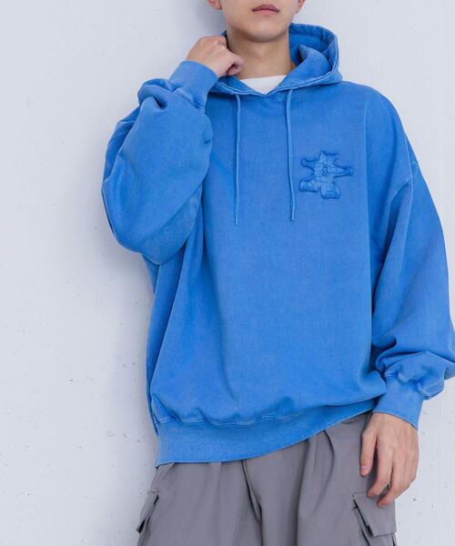 SENSE OF PLACE by URBAN RESEARCH（センスオブプレイスバイアーバンリサーチ）の「ポップアートフラワーフェードパーカ（スウェット・メンズ・ピンク/ブルー/ブラック・LARGE/MEDIUM）」の21枚目の写真