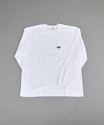 ヘヴィウェイト天竺 ポケット刺繍 長袖 クルーネック