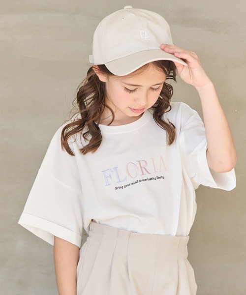 GLOBAL WORK（グローバルワーク）の「ヘビロッTEEワイドモチーフ/976074（Tシャツ/カットソー・キッズ・ホワイト系2/サックスブルー/ホワイト系1/チャコール/ピンク/ホワイト系3/ホワイト系5・140cm/130cm/120cm/170cm/160cm/150cm）」の3枚目の写真