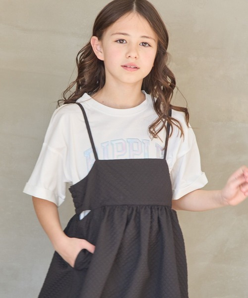 GLOBAL WORK（グローバルワーク）の「ヘビロッTEEワイドモチーフ/976074（Tシャツ/カットソー・キッズ・ホワイト系2/サックスブルー/ホワイト系1/チャコール/ピンク/ホワイト系3/ホワイト系5・140cm/130cm/120cm/170cm/160cm/150cm）」の11枚目の写真