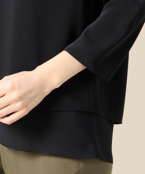 UNITED ARROWS - B&amp;Y◎ダブルクロスレイヤードブラウス BEAUTY&YOUTH UNITED ARROWS（ビューティーアンドユース