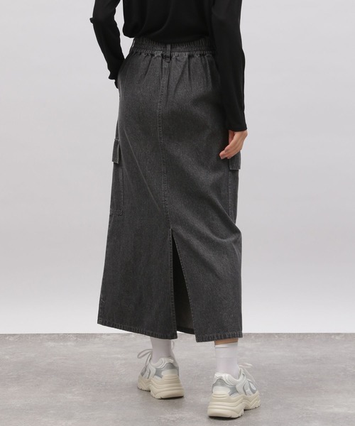 LAKOLE（ラコレ）の「デニムカーゴスカート / 102228（デニムスカート・レディース・ブルー/グレー/ライトブルー・MEDIUM/SMALL）」の8枚目の写真