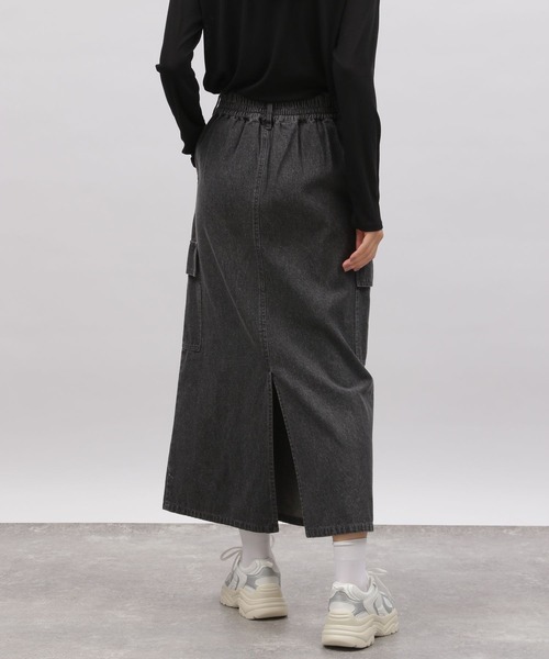 LAKOLE（ラコレ）の「デニムカーゴスカート / 102228（デニムスカート・レディース・ブルー/グレー/ライトブルー・MEDIUM/SMALL）」の10枚目の写真