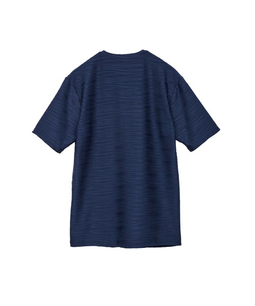 HIGH STREET∴ランダムウェーブタック半袖Vネックカットソー HIGH STREET∴ランダムウェーブタック半袖Vネックカットソー（T