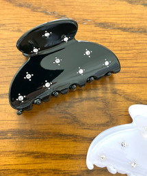 プチビジューフラワーヘアバンス