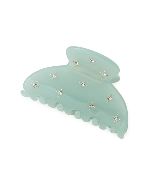 ROPE' PICNIC（ロペピクニック）の「プチビジューフラワーヘアバンス（バレッタ/ヘアクリップ・レディース・キナリ/ライトグリーン/ブラック/ダークラベンダー・FREE）」の7枚目の写真