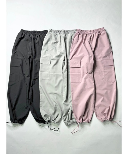 EGOIST（エゴイスト）の「ワイドストレートカーゴパンツ（カーゴパンツ・レディース・ピンク/ブラック/グレー・FREE）」の7枚目の写真
