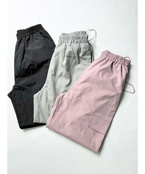 EGOIST（エゴイスト）の「ワイドストレートカーゴパンツ（カーゴパンツ・レディース・ピンク/ブラック/グレー・FREE）」の8枚目の写真