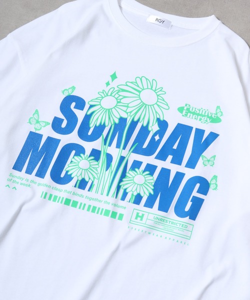 RGY(アールジーワイ)の「RGY SUNDAY MORNING ビッグシルエットTシャツ(Tシャツ/カットソー・メンズ・ホワイト/ネイビー/ブラック・M/L)」の8枚目の写真