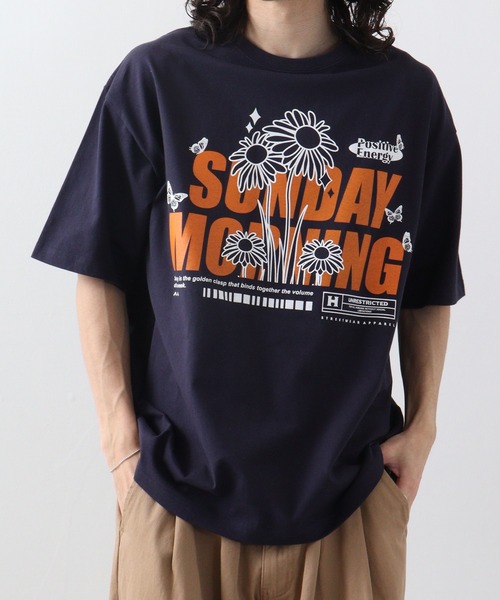RGY(アールジーワイ)の「RGY SUNDAY MORNING ビッグシルエットTシャツ(Tシャツ/カットソー・メンズ・ホワイト/ネイビー/ブラック・M/L)」の12枚目の写真