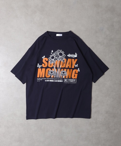 RGY(アールジーワイ)の「RGY SUNDAY MORNING ビッグシルエットTシャツ(Tシャツ/カットソー・メンズ・ホワイト/ネイビー/ブラック・M/L)」の5枚目の写真