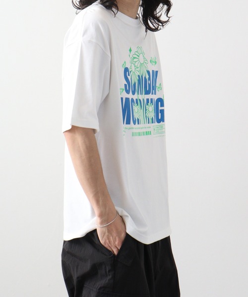 RGY(アールジーワイ)の「RGY SUNDAY MORNING ビッグシルエットTシャツ(Tシャツ/カットソー・メンズ・ホワイト/ネイビー/ブラック・M/L)」の10枚目の写真