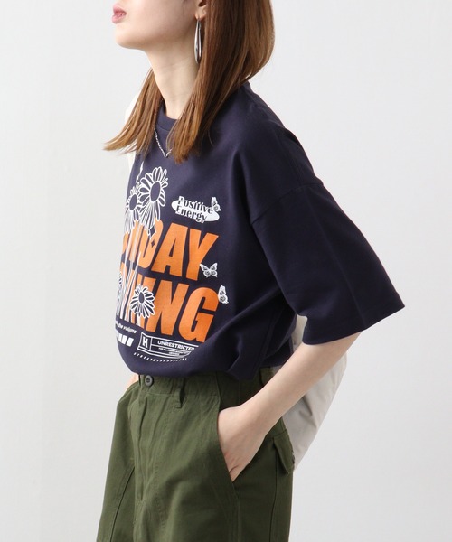 RGY(アールジーワイ)の「RGY SUNDAY MORNING ビッグシルエットTシャツ(Tシャツ/カットソー・メンズ・ホワイト/ネイビー/ブラック・M/L)」の21枚目の写真