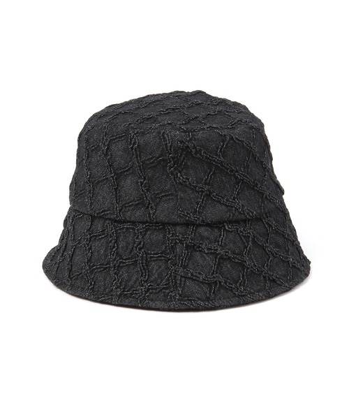 LAKOLE（ラコレ）の「格子柄デニムバケットハット / 110452（ハット・レディース・ブルー/ブラック・FREE）」の6枚目の写真