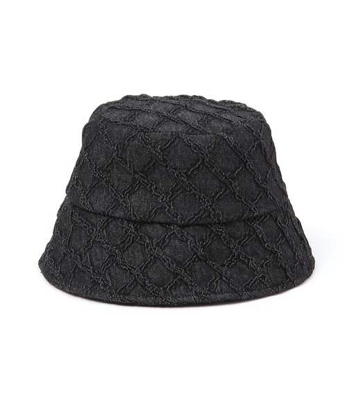 LAKOLE（ラコレ）の「格子柄デニムバケットハット / 110452（ハット・レディース・ブルー/ブラック・FREE）」の7枚目の写真
