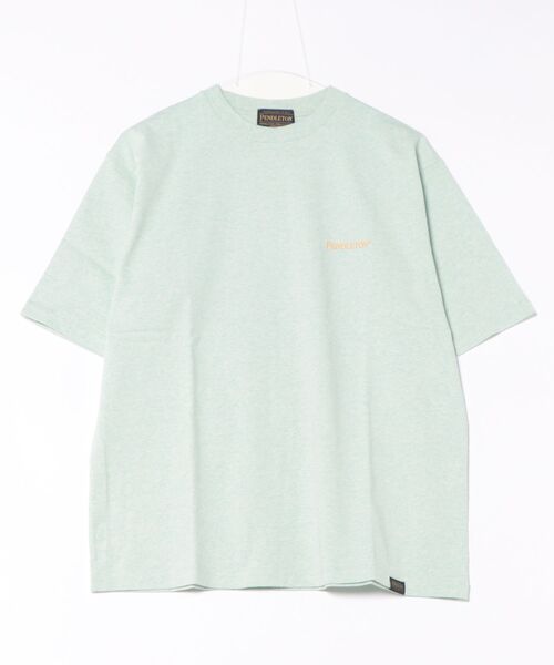 PENDLETON（ペンドルトン）の「【PENDLETON】Back Print S/S Tee (Unisex)（Tシャツ/カットソー・メンズ・ブラック/オフホワイト/ブルー/イエロー/ライトグレー/アッシュグレー/ミント/ライトピンク・S/M/L/XL）」の5枚目の写真