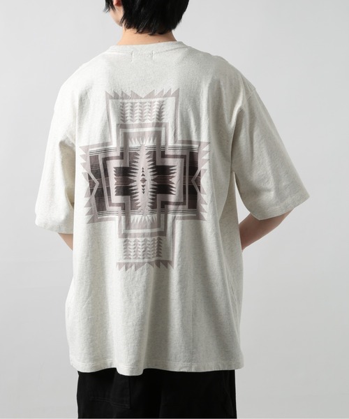 PENDLETON（ペンドルトン）の「【PENDLETON】Back Print S/S Tee (Unisex)（Tシャツ/カットソー・メンズ・ブラック/オフホワイト/ブルー/イエロー/ライトグレー/アッシュグレー/ミント/ライトピンク・S/M/L/XL）」の4枚目の写真