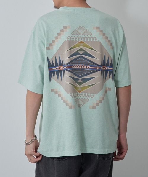 PENDLETON(ペンドルトン)の「【PENDLETON】Back Print S/S Tee (Unisex)(Tシャツ/カットソー・メンズ・ブラック/オフホワイト/ブルー/イエロー/ライトグレー/アッシュグレー/ミント/ライトピンク・S/M/L/XL)」の5枚目の写真