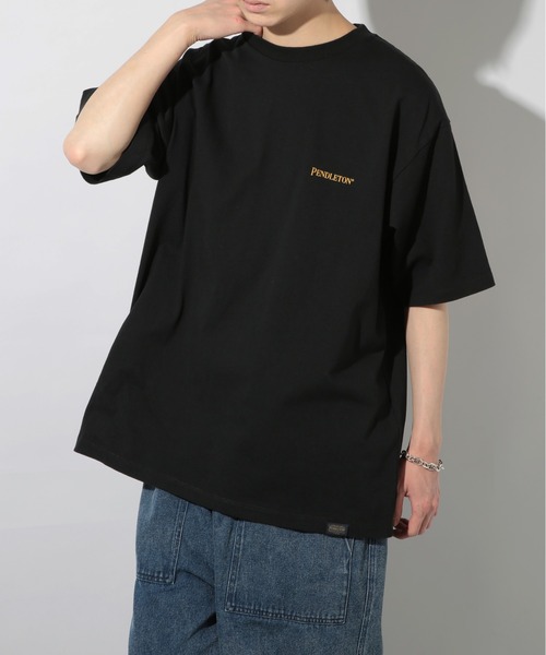 PENDLETON（ペンドルトン）の「【PENDLETON】Back Print S/S Tee (Unisex)（Tシャツ/カットソー・メンズ・ブラック/オフホワイト/ブルー/イエロー/ライトグレー/アッシュグレー/ミント/ライトピンク・S/M/L/XL）」の21枚目の写真
