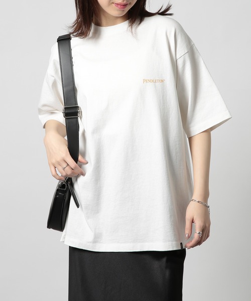 PENDLETON（ペンドルトン）の「【PENDLETON】Back Print S/S Tee (Unisex)（Tシャツ/カットソー・メンズ・ブラック/オフホワイト/ブルー/イエロー/ライトグレー/アッシュグレー/ミント/ライトピンク・S/M/L/XL）」の11枚目の写真