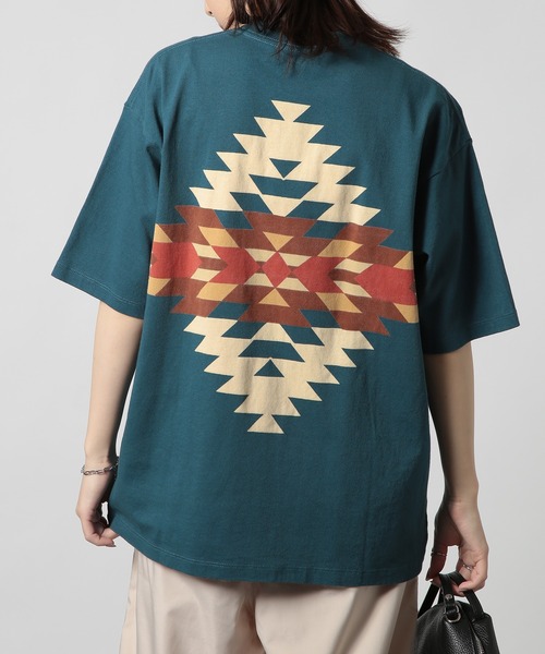 PENDLETON（ペンドルトン）の「【PENDLETON】Back Print S/S Tee (Unisex)（Tシャツ/カットソー・メンズ・ブラック/オフホワイト/ブルー/イエロー/ライトグレー/アッシュグレー/ミント/ライトピンク・S/M/L/XL）」の16枚目の写真