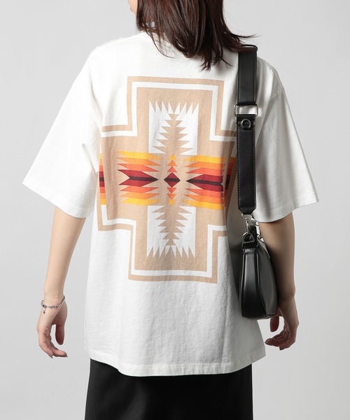PENDLETON（ペンドルトン）の「【PENDLETON】Back Print S/S Tee (Unisex)（Tシャツ/カットソー・メンズ・ブラック/オフホワイト/ブルー/イエロー/ライトグレー/アッシュグレー/ミント/ライトピンク・S/M/L/XL）」の10枚目の写真