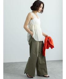 Te chichi | 麻混バギーシルエットフルレングスパンツ(その他パンツ)