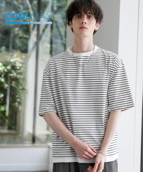 ASTRONOMY（アストロノミー）の「COOLMAX(R)ヘビーウェイトフェイクレイヤードTシャツ（Tシャツ/カットソー・メンズ・ホワイト系/ブラック/ブルー/チャコール/ライトグレー/ホワイト・XL/S/M/L）」の2枚目の写真