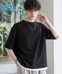 COOLMAX(R)ヘビーウェイトフェイクレイヤードTシャツ