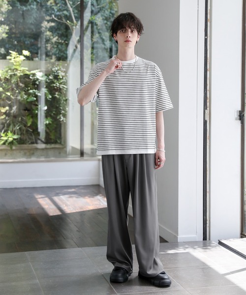 ASTRONOMY（アストロノミー）の「COOLMAX(R)ヘビーウェイトフェイクレイヤードTシャツ（Tシャツ/カットソー・メンズ・ホワイト系/ブラック/ブルー/チャコール/ライトグレー/ホワイト・XL/S/M/L）」の11枚目の写真