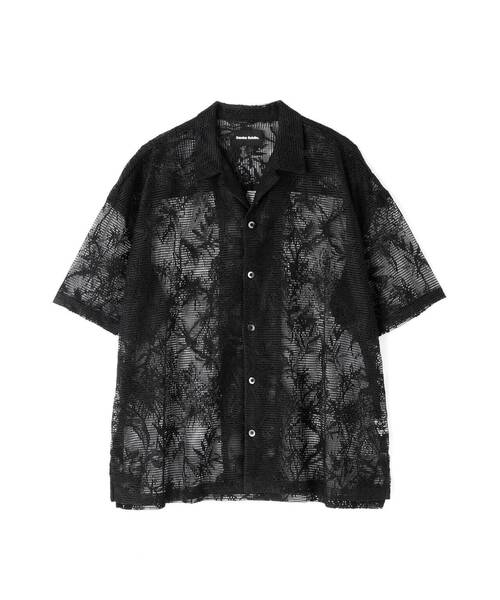 DANKE SCHON（ダンケシェーン）の「DankeSchon/ダンケシェーン/CRAFTLACE S/S SHIRTS（シャツ/ブラウス・レディース・モスグリーン/ベージュ/ブラック・F）」の4枚目の写真