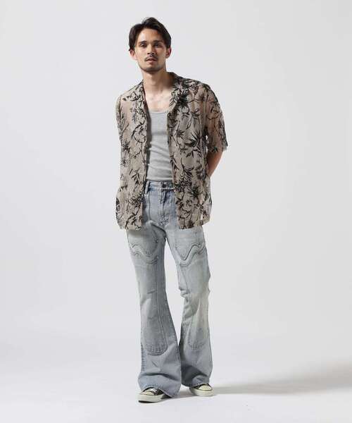 DANKE SCHON（ダンケシェーン）の「DankeSchon/ダンケシェーン/CRAFTLACE S/S SHIRTS（シャツ/ブラウス・レディース・モスグリーン/ベージュ/ブラック・F）」の9枚目の写真