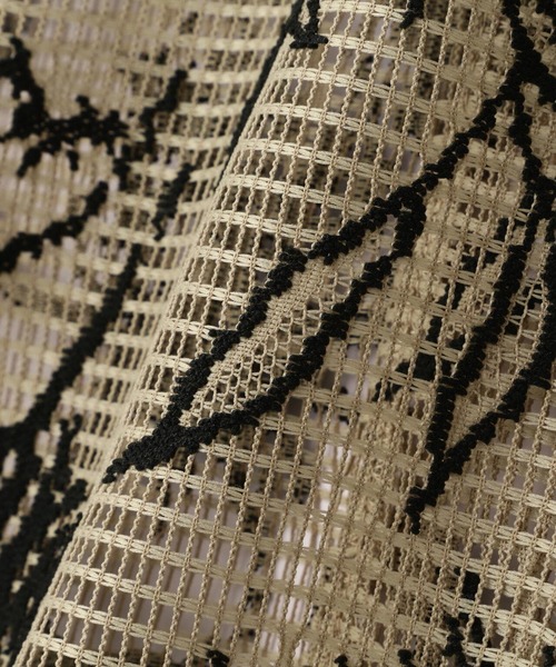 DANKE SCHON（ダンケシェーン）の「DankeSchon/ダンケシェーン/CRAFTLACE S/S SHIRTS（シャツ/ブラウス・レディース・モスグリーン/ベージュ/ブラック・F）」の11枚目の写真