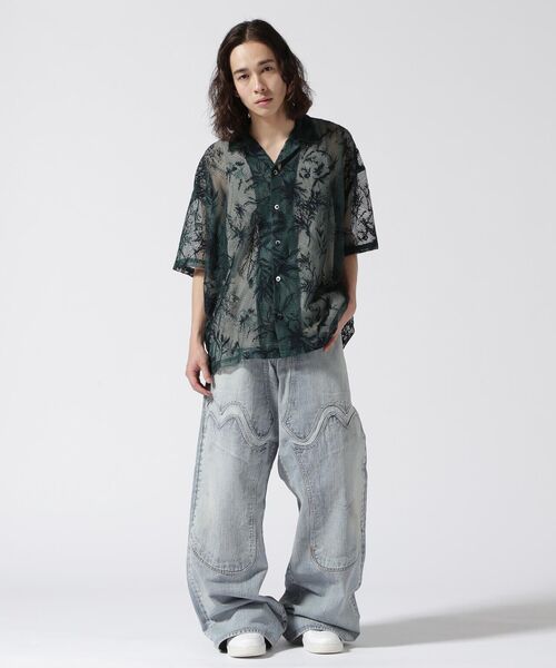 DANKE SCHON（ダンケシェーン）の「DankeSchon/ダンケシェーン/CRAFTLACE S/S SHIRTS（シャツ/ブラウス・レディース・モスグリーン/ベージュ/ブラック・F）」の13枚目の写真