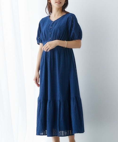 小さいサイズ 綿100％コットンレースワンピース 低身長さん