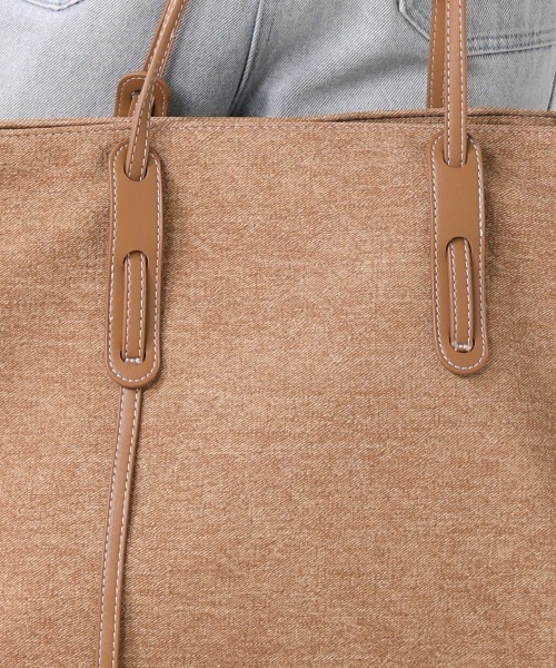 Bab(バブ)の「ベルトデザイントートBAG(トートバッグ・レディース・ベージュ/ブルー・ONESIZE)」の13枚目の写真