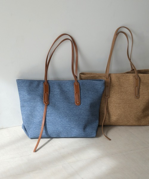 Bab(バブ)の「ベルトデザイントートBAG(トートバッグ・レディース・ベージュ/ブルー・ONESIZE)」の15枚目の写真