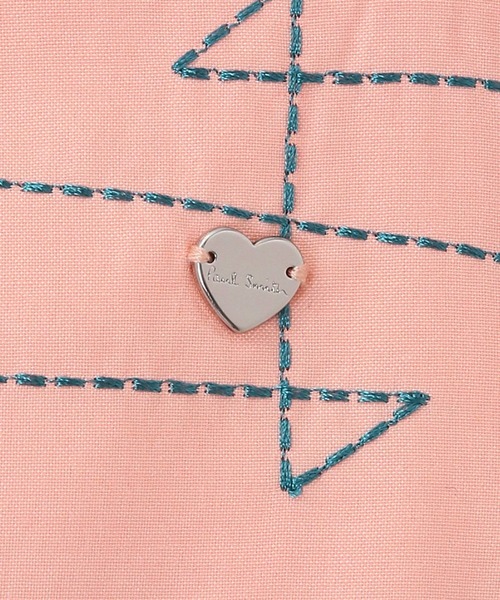 Paul Smith JUNIOR（ポールスミスジュニア）の「ガールズ エンブロイダリー キャミワンピース / 893122 4141308（ワンピース・キッズ・ライトオレンジ系/ブルー・120/110/100/90/130）」の8枚目の写真