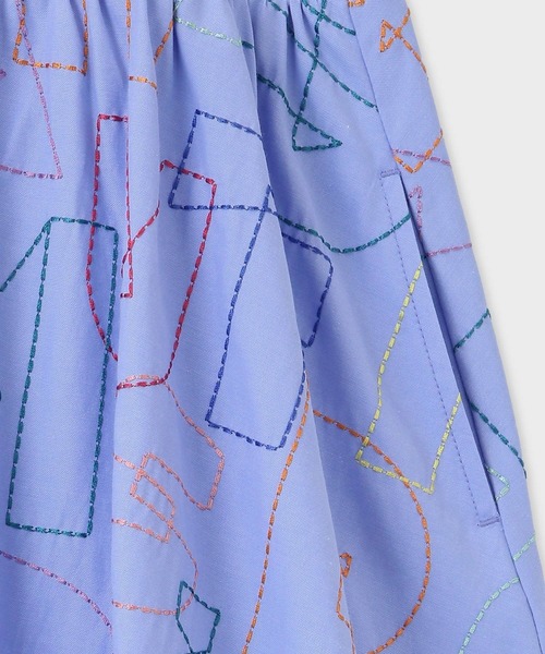 Paul Smith JUNIOR（ポールスミスジュニア）の「ガールズ エンブロイダリー キャミワンピース / 893122 4141308（ワンピース・キッズ・ライトオレンジ系/ブルー・120/110/100/90/130）」の5枚目の写真