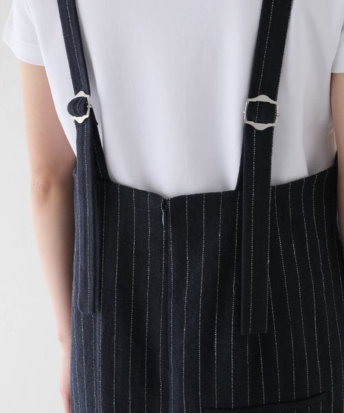 IENA(イエナ)の「リネン混 Iライン ジャンパースカート(ワンピース・レディース・カーキ/ネイビー・38/36)」の13枚目の写真